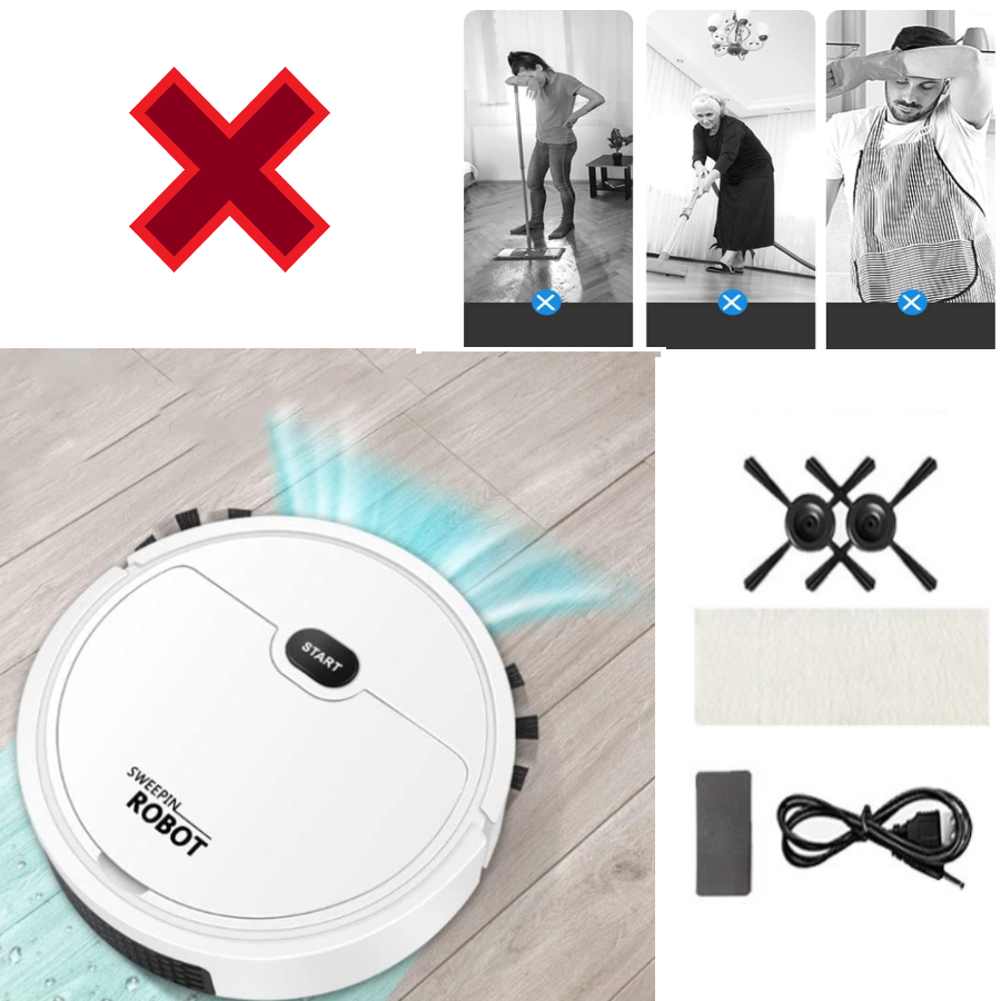 Aspiradora Robot 3 En 1 Inteligente